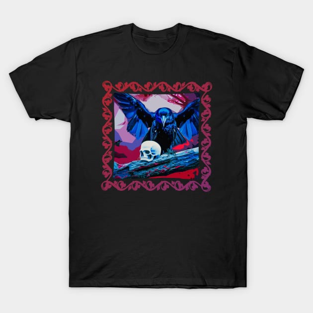 Quoth the Raven “Nevermore” T-Shirt by TJWDraws
